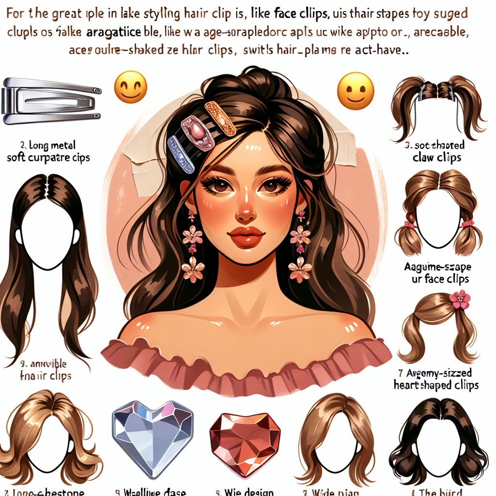 헤어스타일의 완성은 헤어클립! 얼굴형부터 스타일링까지 완벽 가이드