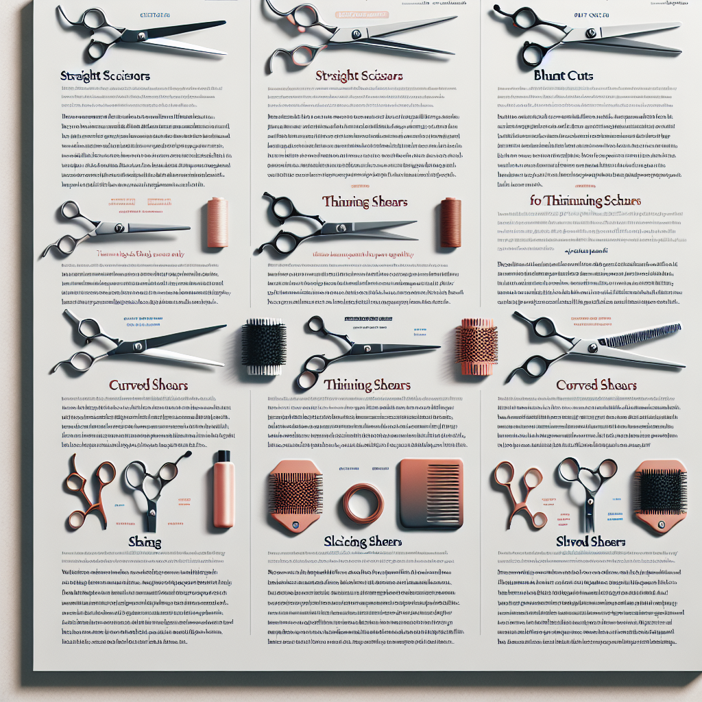 당신의 헤어 스타일을 바꾸는 첫걸음, 커트가위에 따라 달라지는 스타일링 이야기 ✂️✨